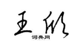 梁锦英王欣草书个性签名怎么写