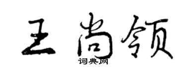 曾庆福王尚领行书个性签名怎么写