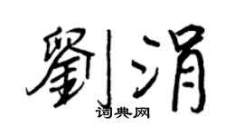 王正良刘涓行书个性签名怎么写