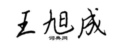 王正良王旭成行书个性签名怎么写