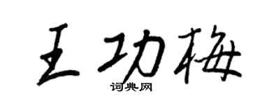 王正良王功梅行书个性签名怎么写