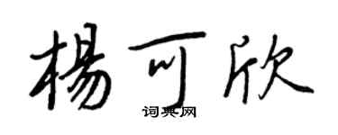 王正良杨可欣行书个性签名怎么写