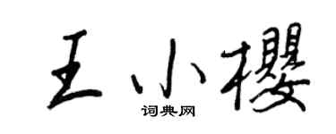 王正良王小樱行书个性签名怎么写