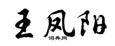 胡问遂王凤阳行书个性签名怎么写