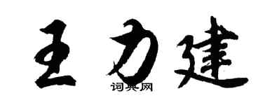 胡问遂王力建行书个性签名怎么写