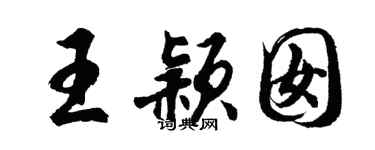 胡问遂王颖囡行书个性签名怎么写