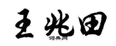 胡问遂王兆田行书个性签名怎么写