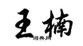 胡问遂王楠行书个性签名怎么写