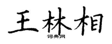 丁谦王林相楷书个性签名怎么写