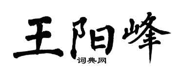 翁闿运王阳峰楷书个性签名怎么写