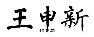 翁闿运王申新楷书个性签名怎么写