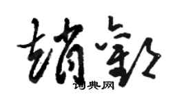 骆恒光赵欢草书个性签名怎么写