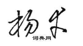 骆恒光杨幸草书个性签名怎么写