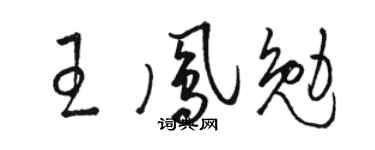 骆恒光王凤勉草书个性签名怎么写