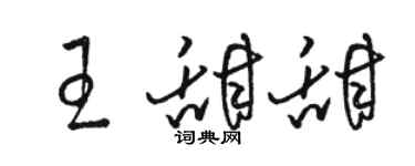 骆恒光王甜甜草书个性签名怎么写