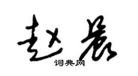 朱锡荣赵晨草书个性签名怎么写