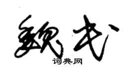 朱锡荣魏民草书个性签名怎么写