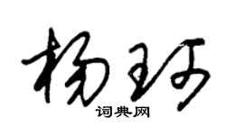 朱锡荣杨珂草书个性签名怎么写