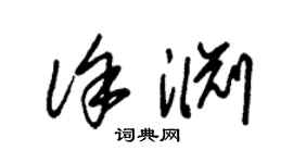 朱锡荣徐渊草书个性签名怎么写