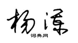 朱锡荣杨澜草书个性签名怎么写