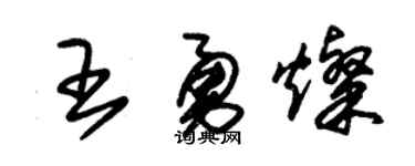 朱锡荣王勇灿草书个性签名怎么写