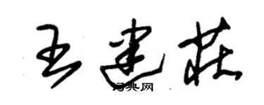 朱锡荣王建庄草书个性签名怎么写