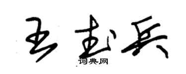 朱锡荣王武兵草书个性签名怎么写