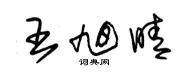 朱锡荣王旭晴草书个性签名怎么写