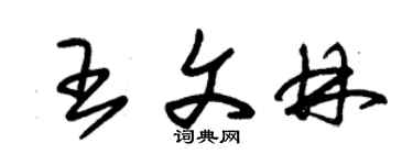 朱锡荣王文林草书个性签名怎么写