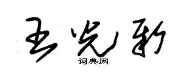 朱锡荣王光新草书个性签名怎么写