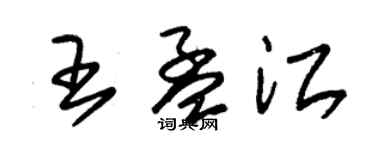 朱锡荣王孟江草书个性签名怎么写