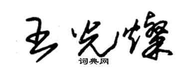 朱锡荣王光灿草书个性签名怎么写