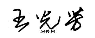 朱锡荣王光芳草书个性签名怎么写