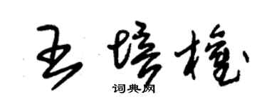 朱锡荣王培权草书个性签名怎么写