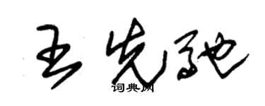 朱锡荣王先驰草书个性签名怎么写