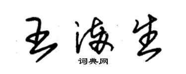 朱锡荣王满生草书个性签名怎么写