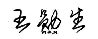 朱锡荣王勋生草书个性签名怎么写