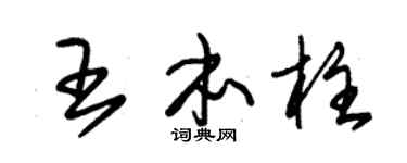 朱锡荣王本柱草书个性签名怎么写