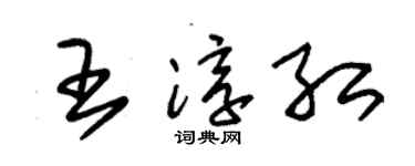 朱锡荣王淳红草书个性签名怎么写