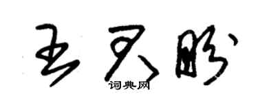 朱锡荣王君盼草书个性签名怎么写