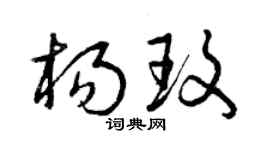 曾庆福杨玫草书个性签名怎么写