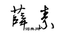 曾庆福薛素草书个性签名怎么写