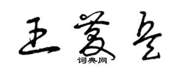 曾庆福王庆兵草书个性签名怎么写