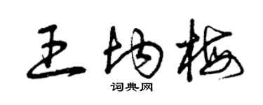 曾庆福王均梅草书个性签名怎么写