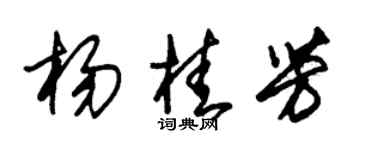 朱锡荣杨桂芳草书个性签名怎么写