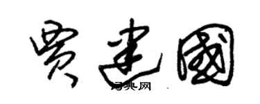 朱锡荣贾建国草书个性签名怎么写