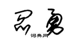 朱锡荣阎勇草书个性签名怎么写