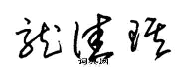 朱锡荣龙佳琪草书个性签名怎么写