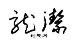 朱锡荣龙洁草书个性签名怎么写