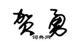 朱锡荣贺勇草书个性签名怎么写